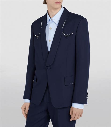 gucci shawl print collar blazer|Gucci Livermore Outlet.